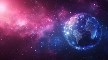 Globe Earth Network Concept