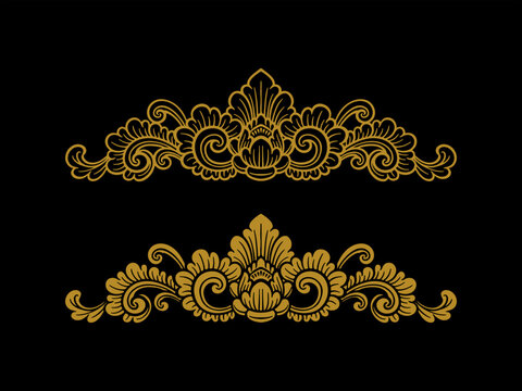 Balinese ornament vector logo tatto decoration