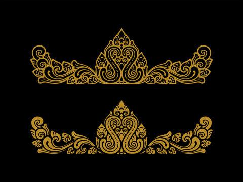 Balinese ornament vector logo tatto decoration