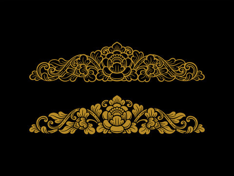 Balinese ornament vector logo tatto decoration