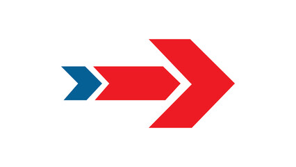 Arrow Right Icon Design Illustration.