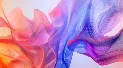 experimental abstraction of a blue and pink flower