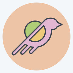 Icon Environmental Awareness. related to Recycling symbol. color mate style. simple design illustration