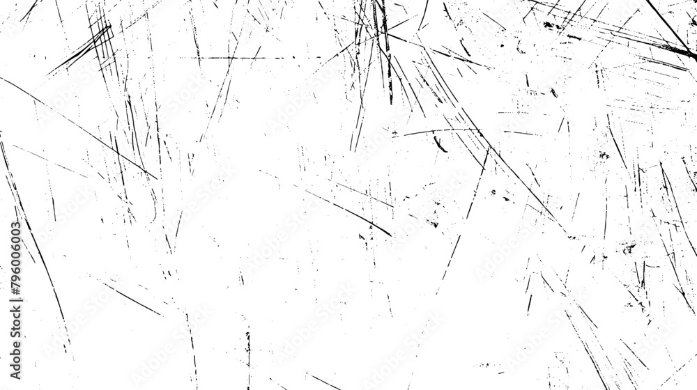 Poster distressed black sketches line texture. distress overlay texture. white background on sketch texture