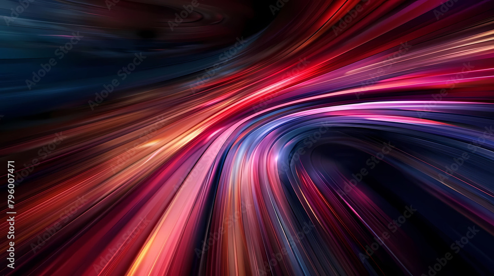 Poster visual dynamics of a multicolored image