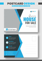 Real estate EDDM postcard design template, corporate postcard design template.