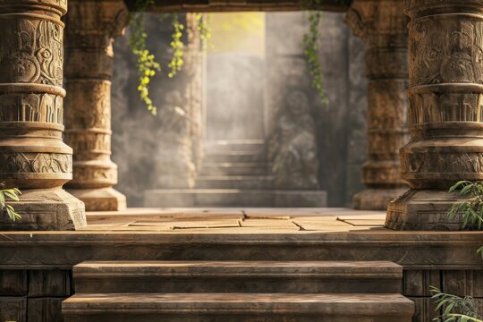 Ancient temple architecture crypt spirituality.