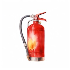 Obraz premium Fire extinguisher, red fire extinguisher