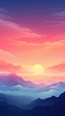 Sunrise sky backgrounds landscape abstract