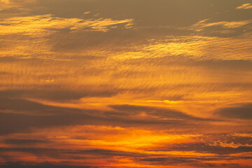 Naklejka na ściany i meble colorful clouds in sunset