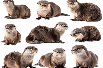 Set of Otters Various