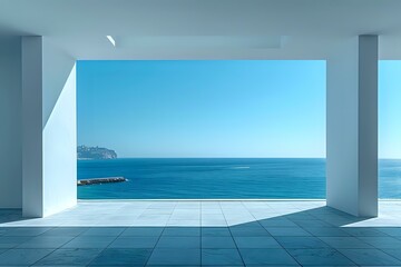 Contemporary Coastal Aesthetic: Tranquil Horizon