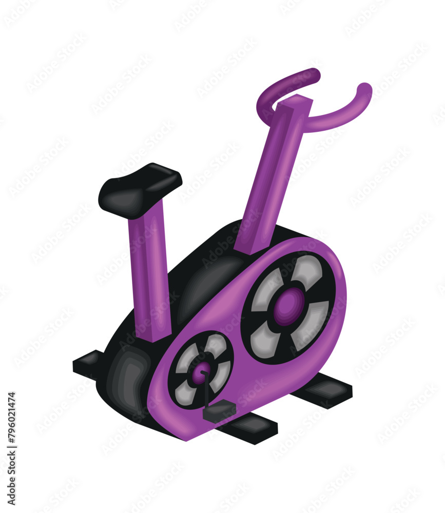 Canvas Prints gym equipment stationary bike