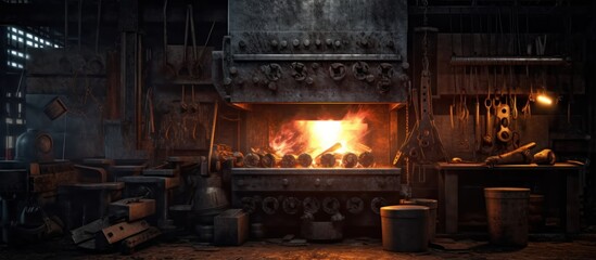 iron burner furnace