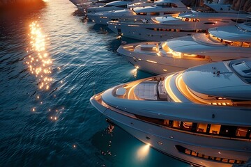 Serene Morning Light on Polished Yacht Collection