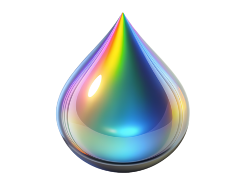 Colorful gradient drops