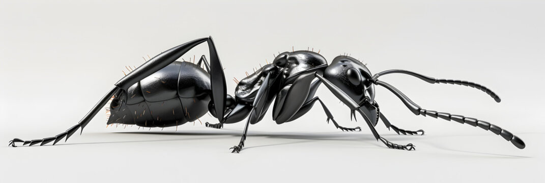 A macro image of a scary carpenter ant standing on its back legs,Carpenter ant,
