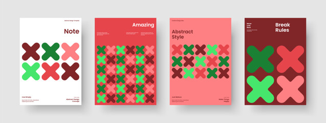 Fototapeta premium Abstract Background Layout. Isolated Book Cover Design. Geometric Brochure Template. Poster. Banner. Business Presentation. Report. Flyer. Brand Identity. Catalog. Portfolio. Handbill. Pamphlet