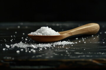Salt is on the table for food