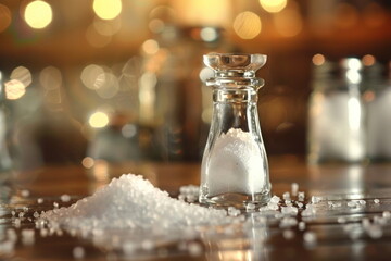 Salt is on the table for food - 796034063