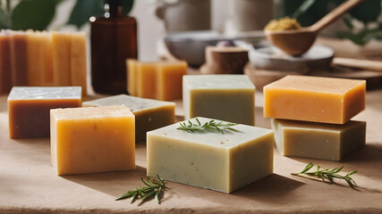 handmade soap bar with soap