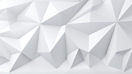 White plastic background with a low poly pattern