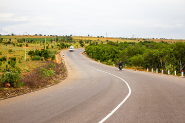 A Beautiful Road In Binh Thuan Province, Vietnam.