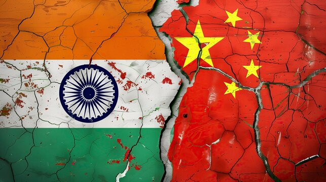 China and India government flag transborder relations China India