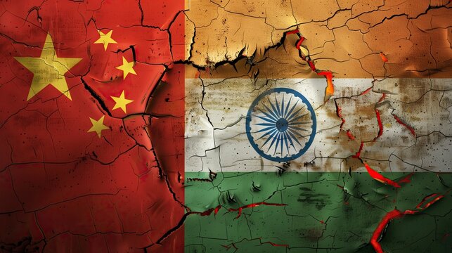 China and India government flag transborder relations China India