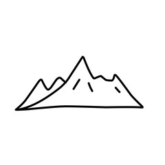 outline of the mountain