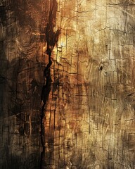 Wooden texture with scratches and cracks. Abstract background.