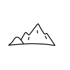 outline of the mountain