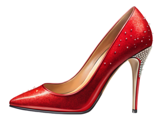 Fashionable high heel shoes