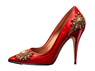 Fashionable high heel shoes