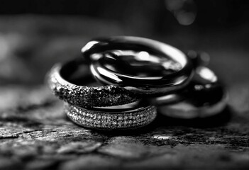 Anillos de compromiso y matrimonio echos en plata