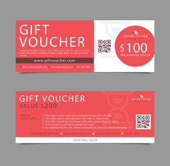 Free vector abstract gift voucher banners