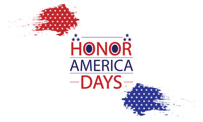 United We Stand Graphic Text Design for Honor America Days