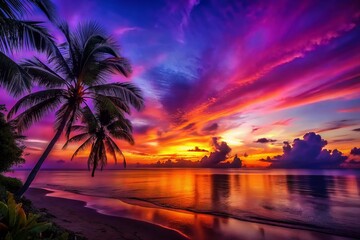 Tropical Sunset background