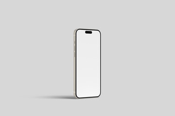 Side view mobile realistic mockup blank
