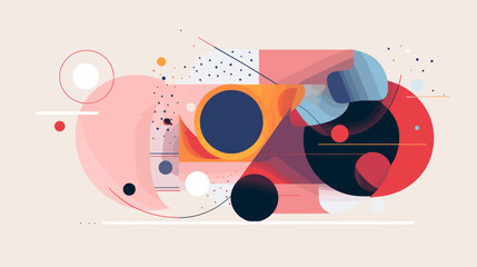 Obraz premium Concept vector illustration of presentation background.