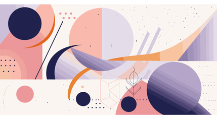 Obraz premium Concept vector illustration of presentation background.