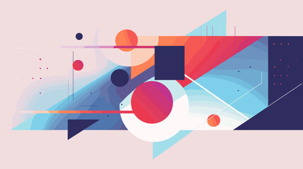 Obraz premium Concept vector illustration of presentation background.