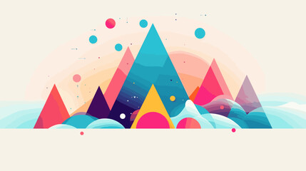 Obraz premium Concept vector illustration of presentation background.