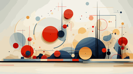 Obraz premium Concept vector illustration of presentation background.