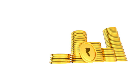 Golden falling coins. Realistic jackpot concept. 3D flying gold money. Mockup of casino symbol and lucky win. Isolated shiny metal cash for savings, blank monetary template. Realistic Gold coins expl	