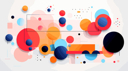 Obraz premium Concept vector illustration of presentation background.