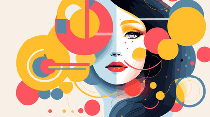 Concept vector illustration of presentation background.