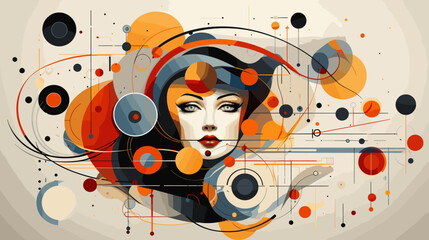 Obraz premium Concept vector illustration of presentation background.