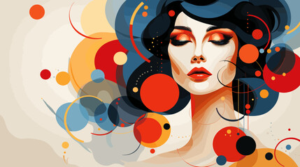 Concept vector illustration of presentation background.