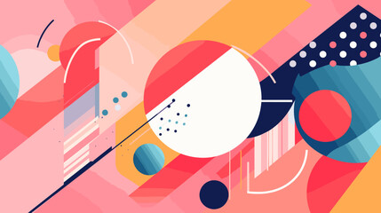 Obraz premium Concept vector illustration of presentation background.